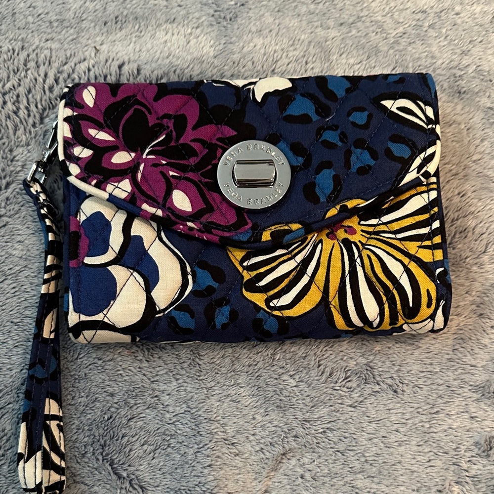 Vera Bradley Floral Quilted Wristlet